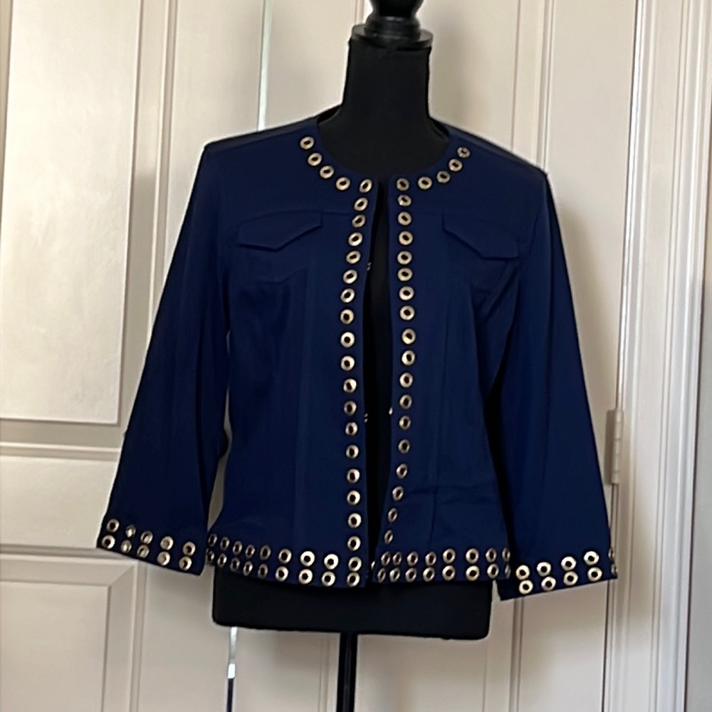 Linea Domani embellished knit jacket